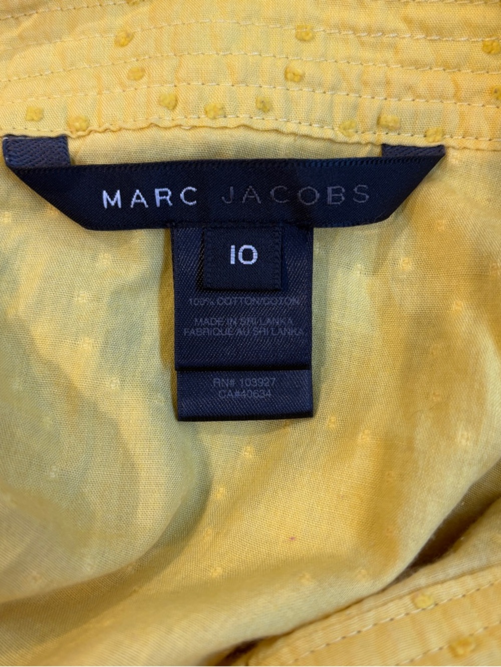 Marc Jacobs Yellow tank - Picture 3 of 3